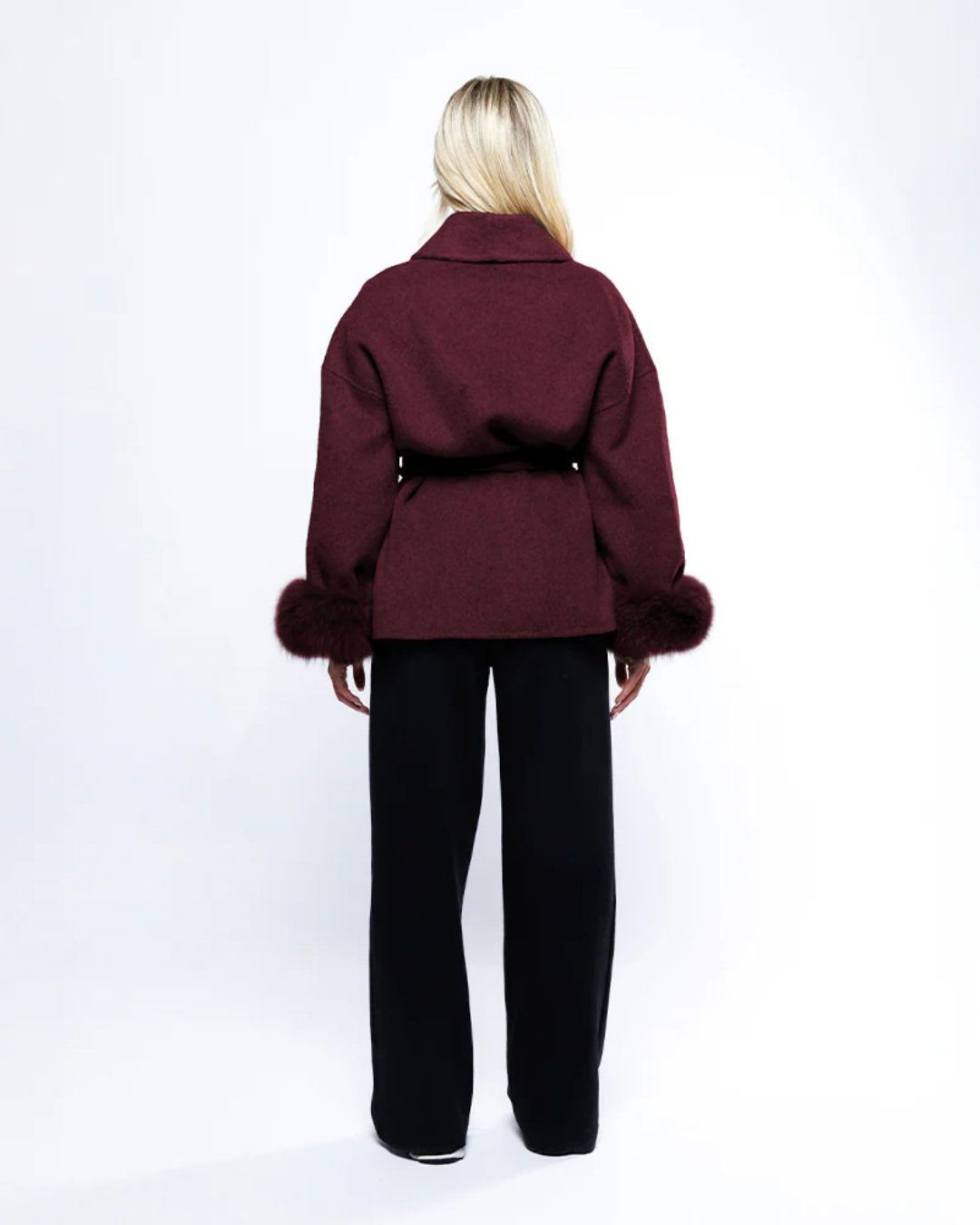 Calista Fur Cuff Coat